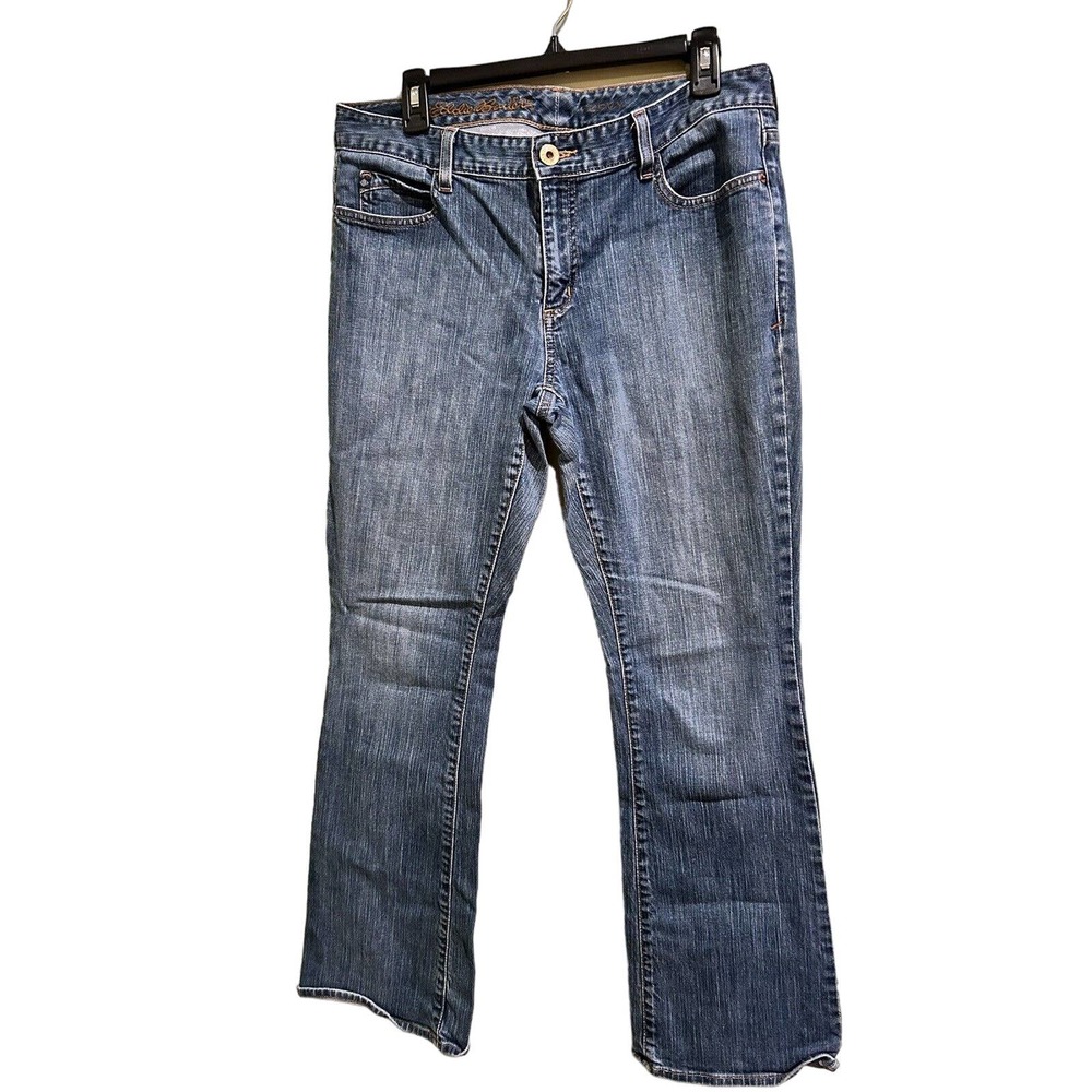 Eddie Bauer Women’s Size 12 Curvy Bootcut Blue Jeans